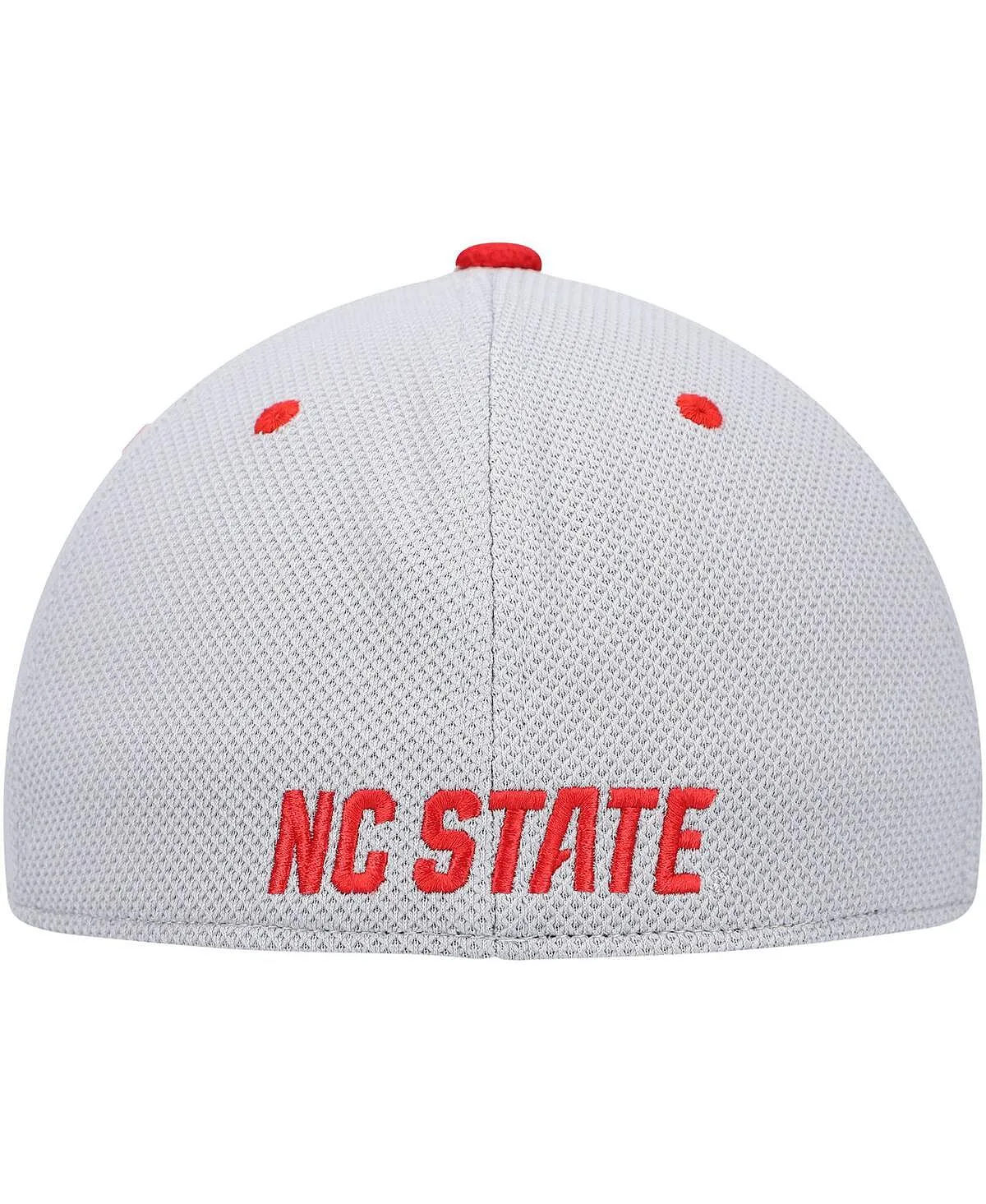 adidas Men's Gray Red NC State Wolfpack Field Baseball Cap