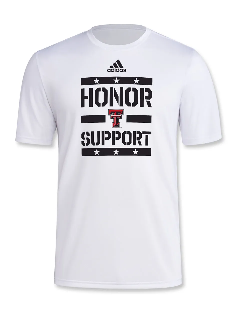 Adidas Texas Tech "Honor and Support" 2024 T-Shirt