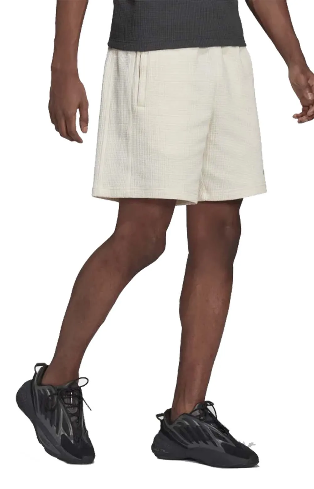 Adidas Waffle Knit Shorts - Pure White