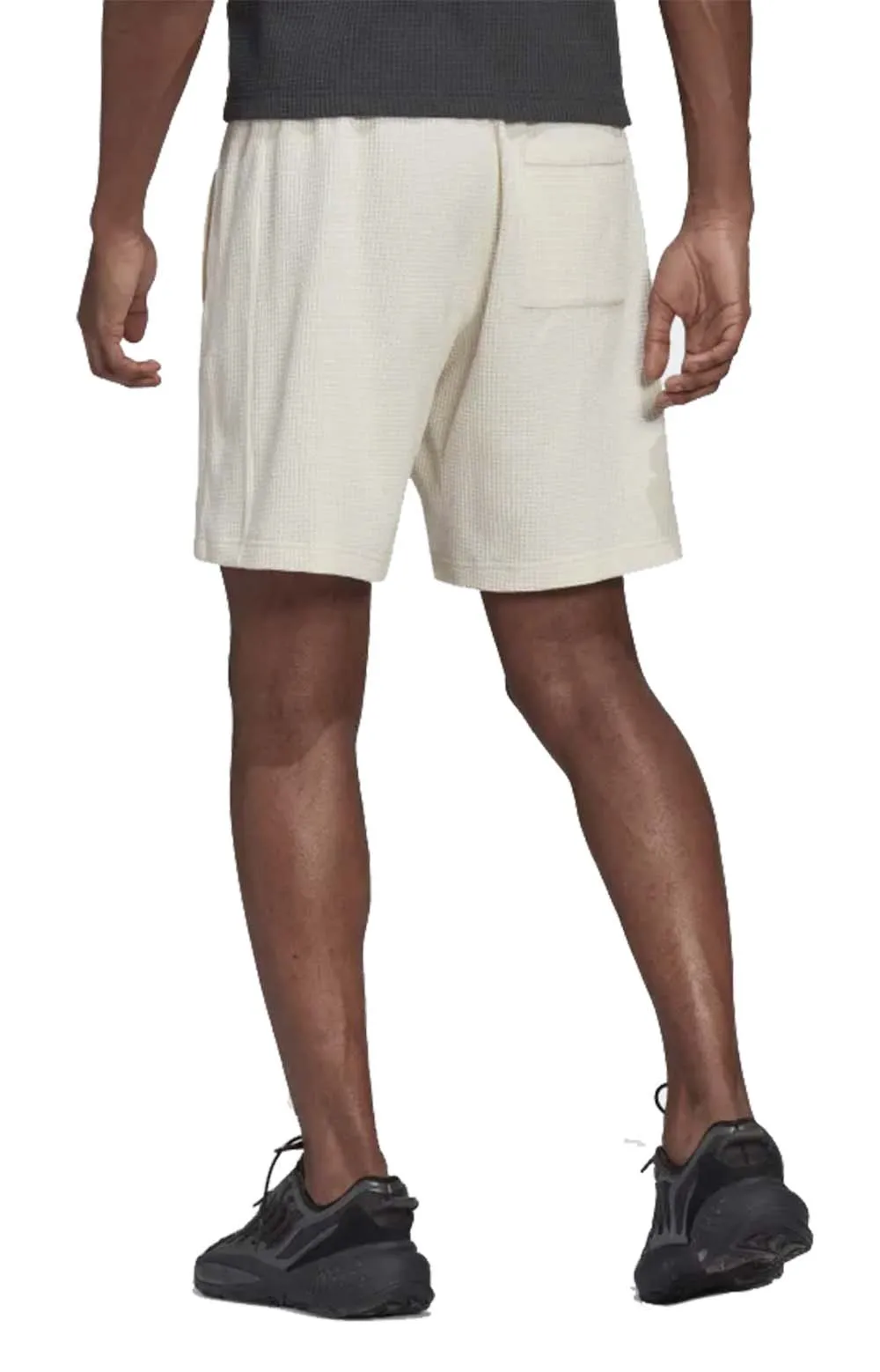 Adidas Waffle Knit Shorts - Pure White