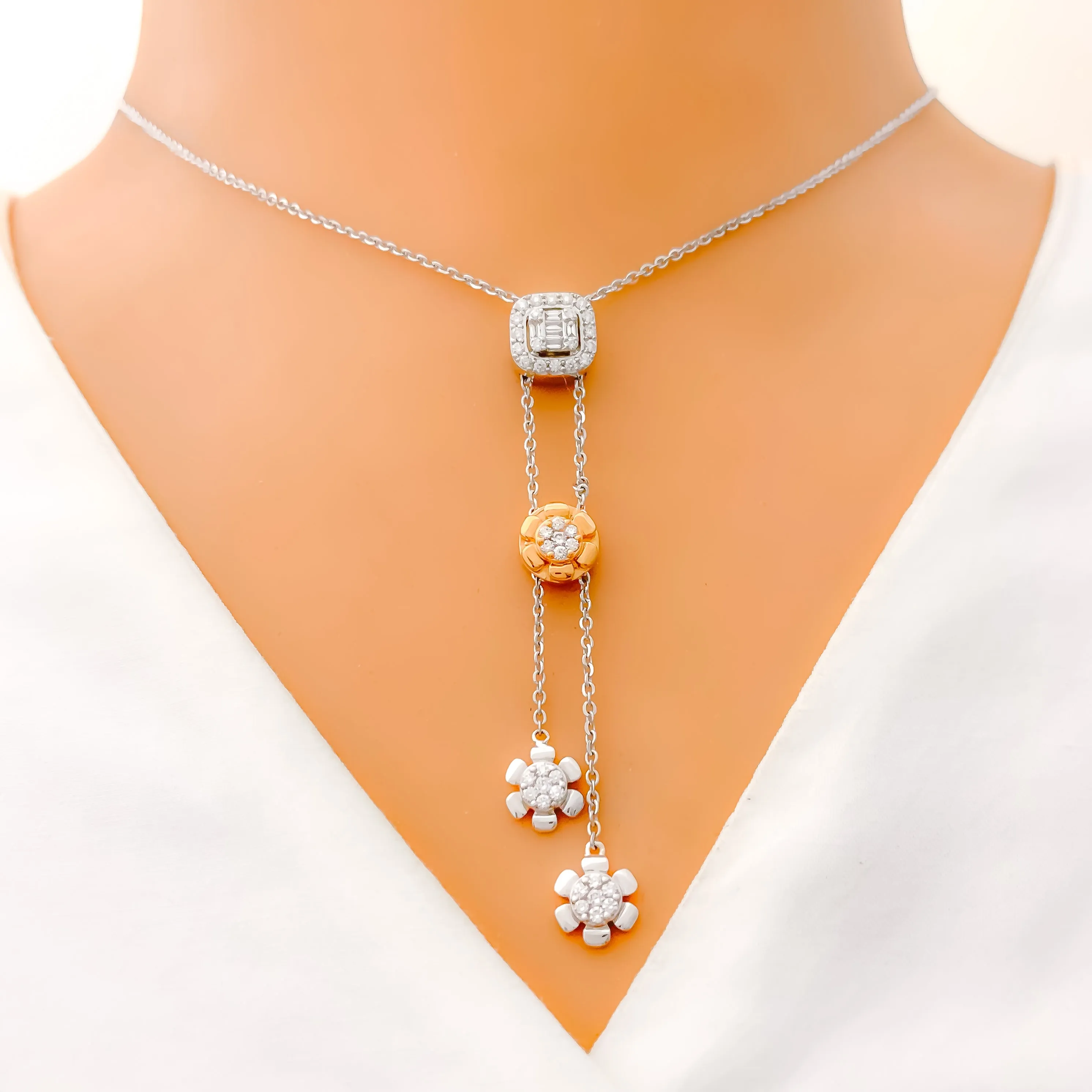 Adjustable Trendy Bolo Diamond Necklace