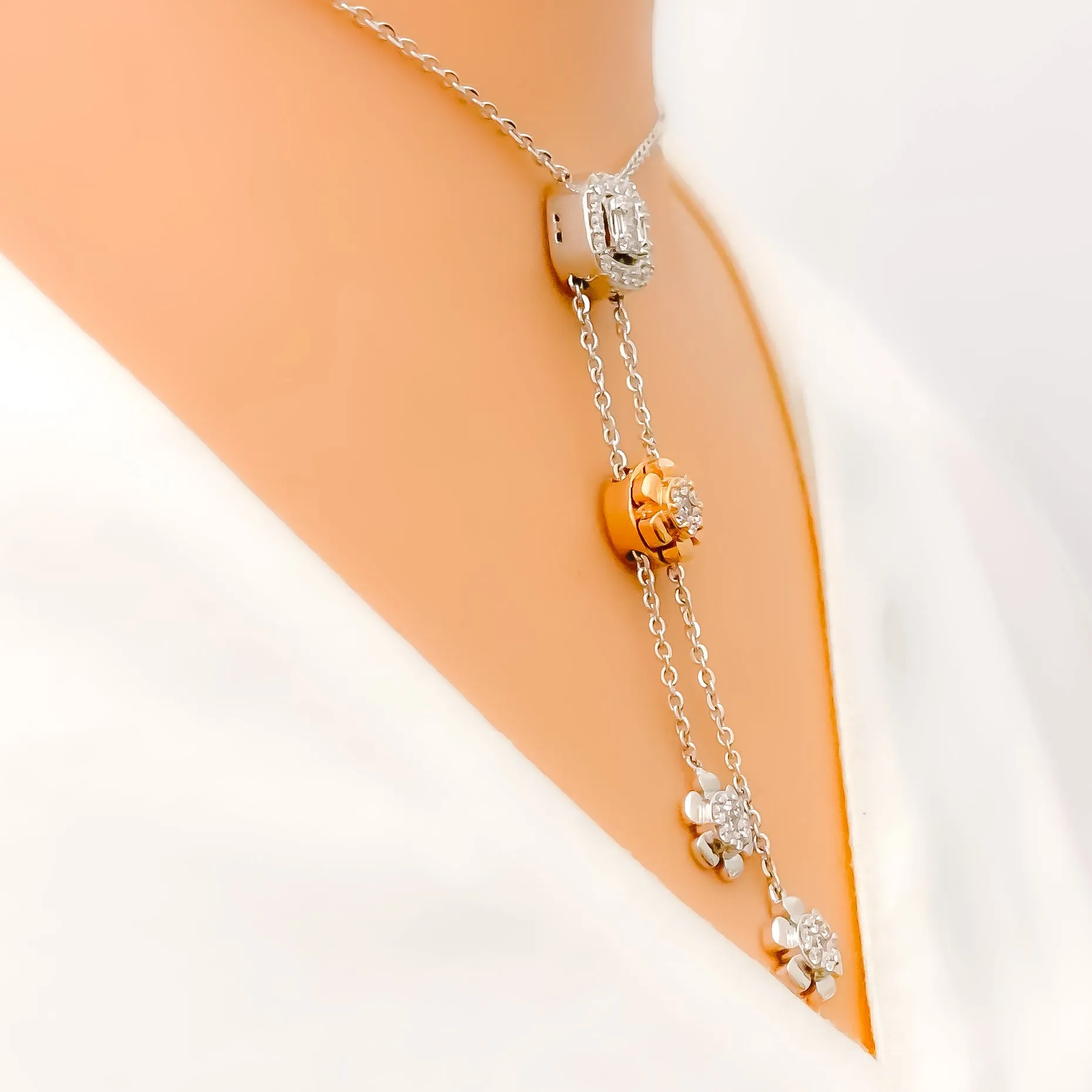Adjustable Trendy Bolo Diamond Necklace