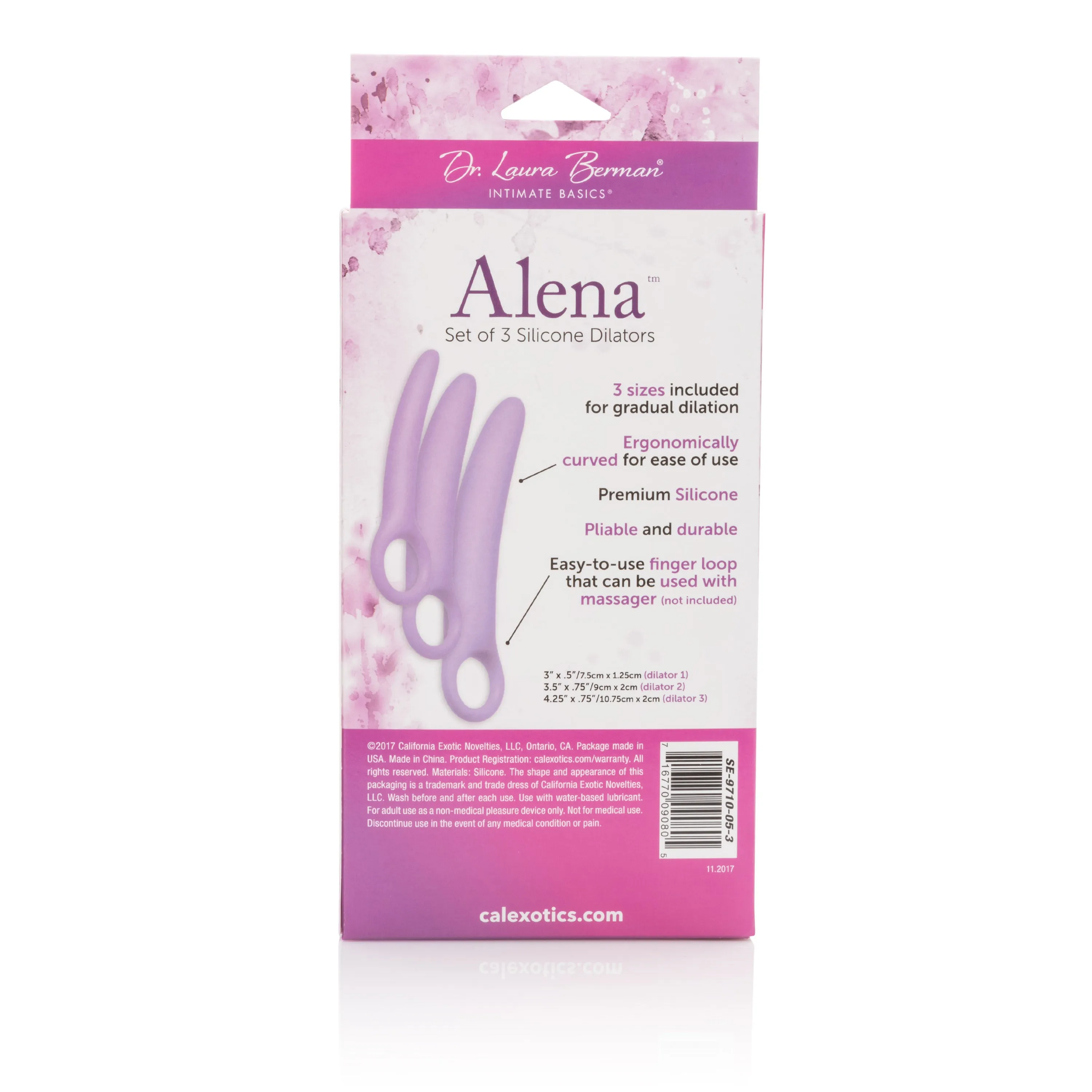 Alena 3-Piece Smooth Silicone Dilator Set for Comfortable Strengthening