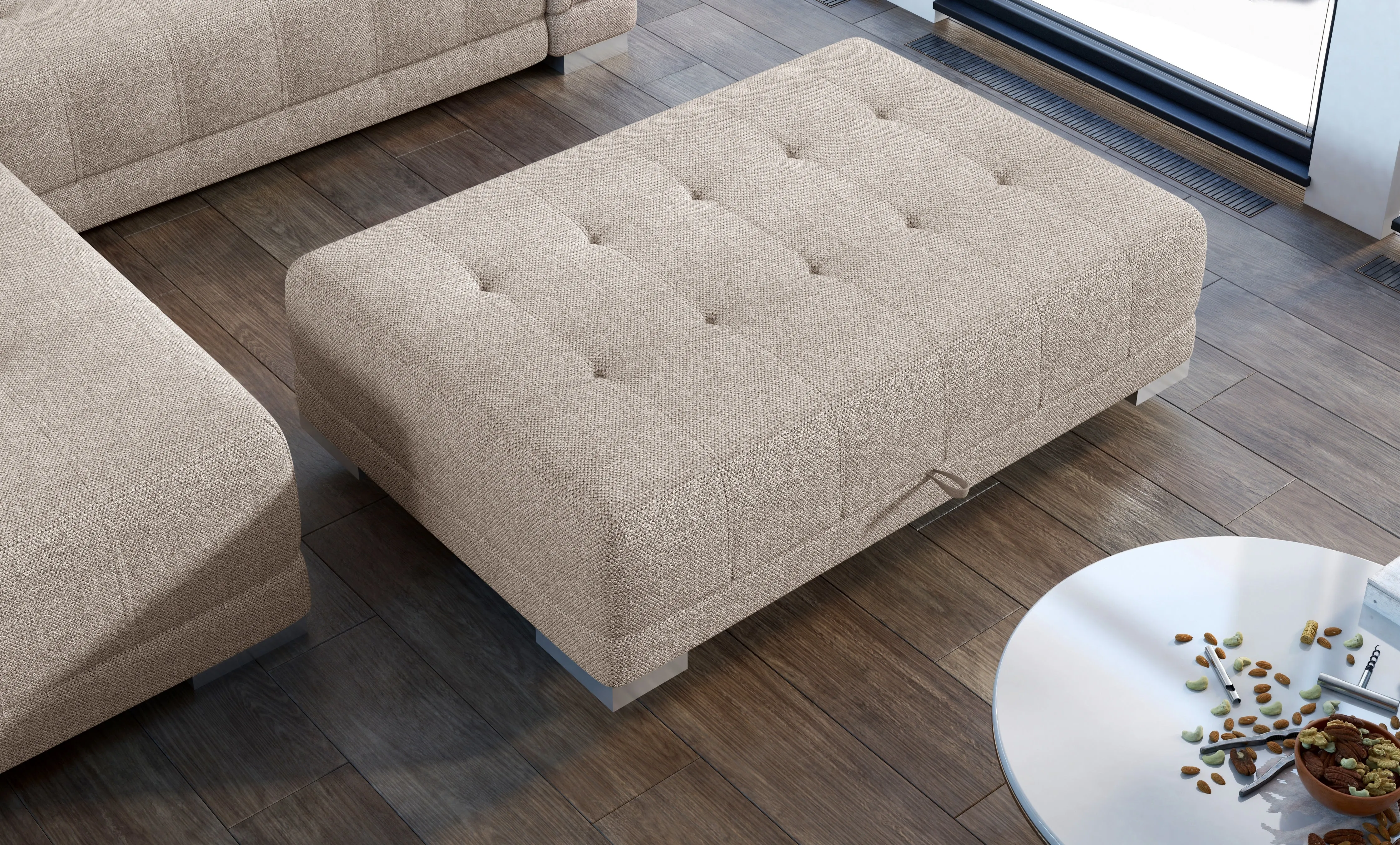 CARINA Ottoman with Storage 53 x 28 in