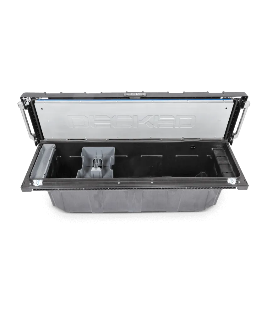 Decked -Full-size pickup truck tool box deep tub - Tundra rail system (22-current)