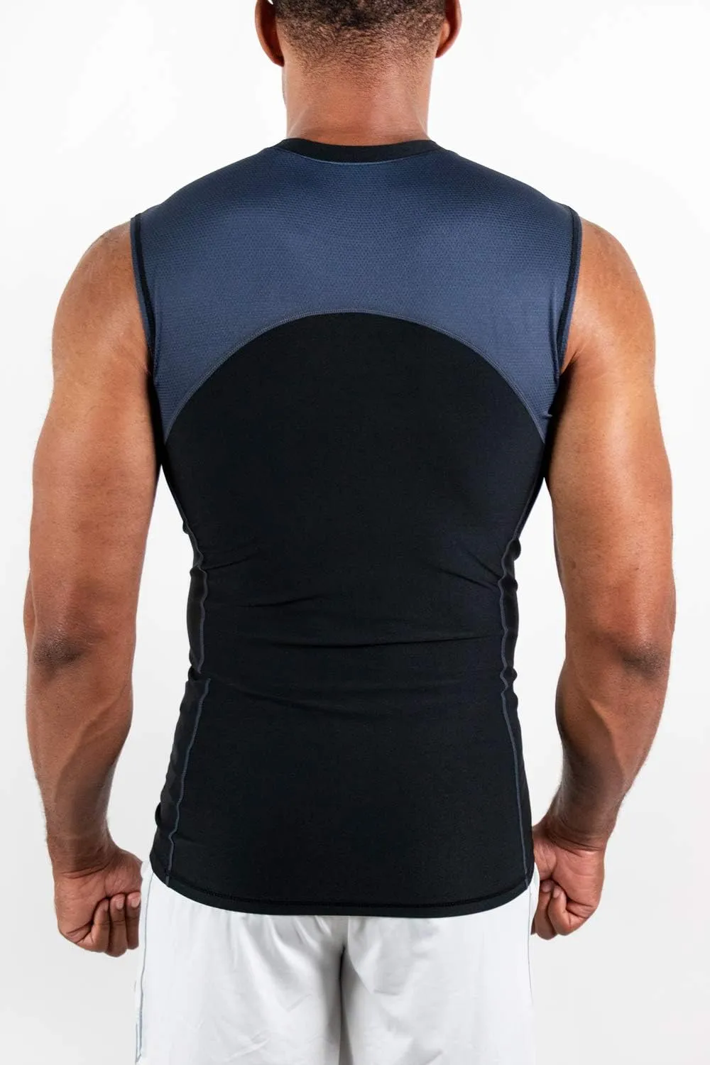 DEVOPS 3 Pack Men's Athletic Compression Shirts Sleeveless