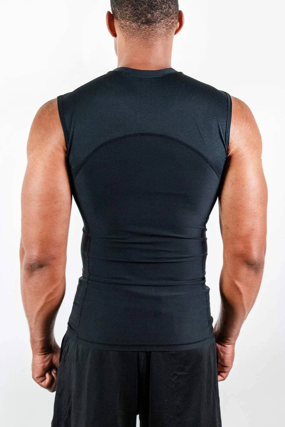 DEVOPS 3 Pack Men's Athletic Compression Shirts Sleeveless