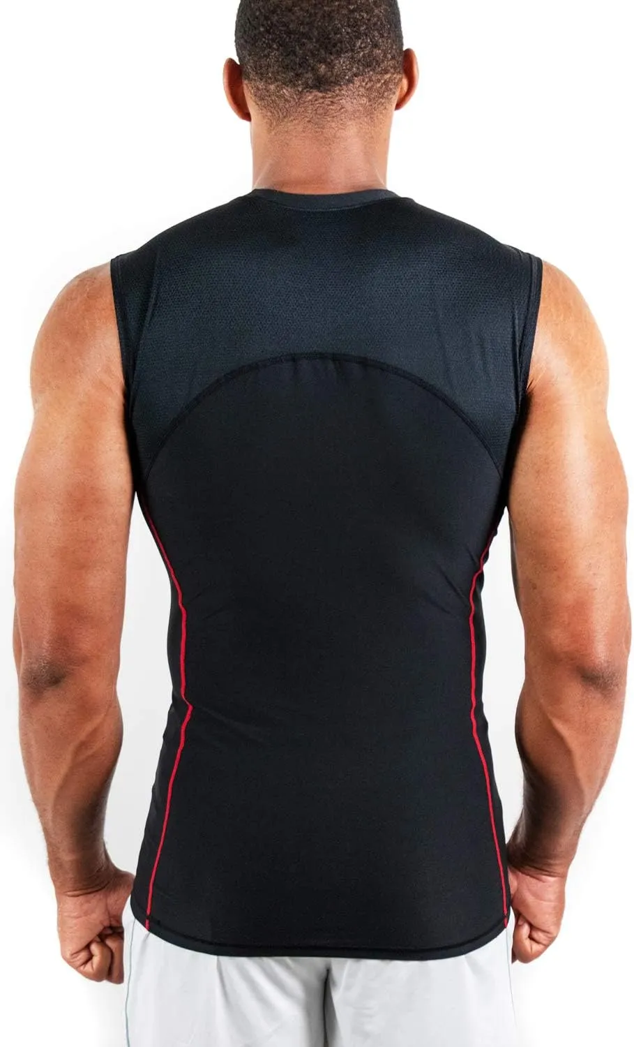 DEVOPS 3 Pack Men's Athletic Compression Shirts Sleeveless