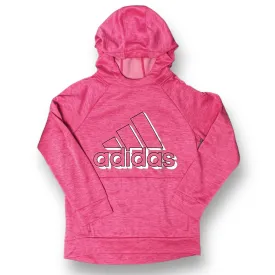 Girls Adidas Size 14 Hot Pink Lightweight Athletic Pocket Hoodie