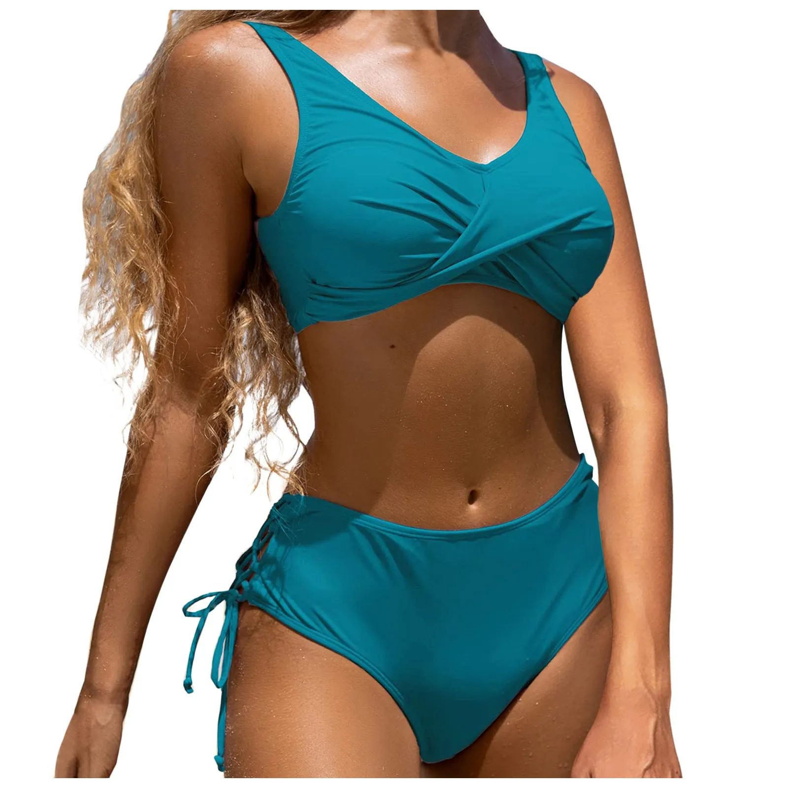 High Waist Two-Piece Swimsuit – Quick-Drying, Stylish & Comfortable