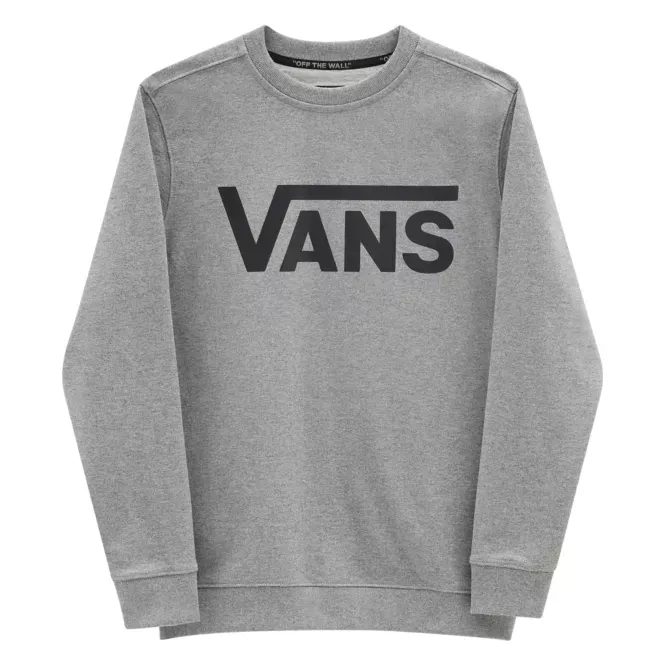 Kids Classic Crew Sweatshirt Cement Heather/ Black