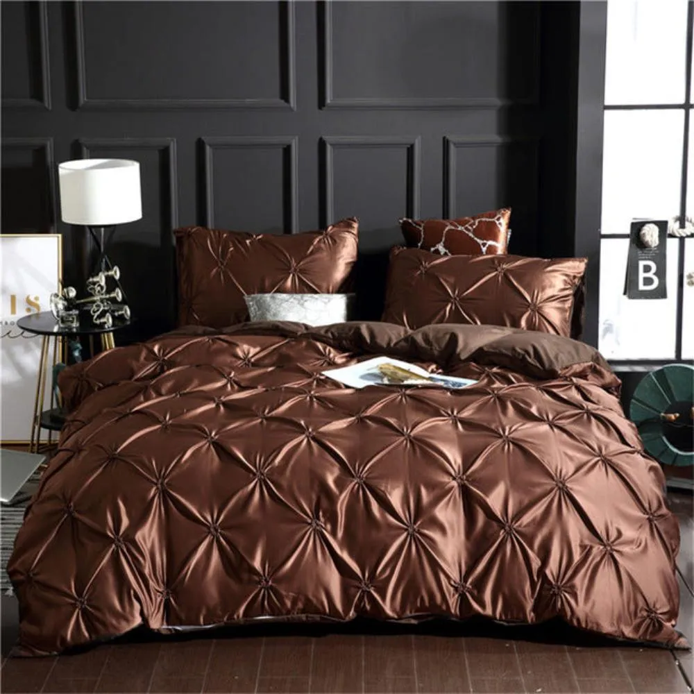 Luxury Silky Comfortable Quilt Cover Bedding Linens Set