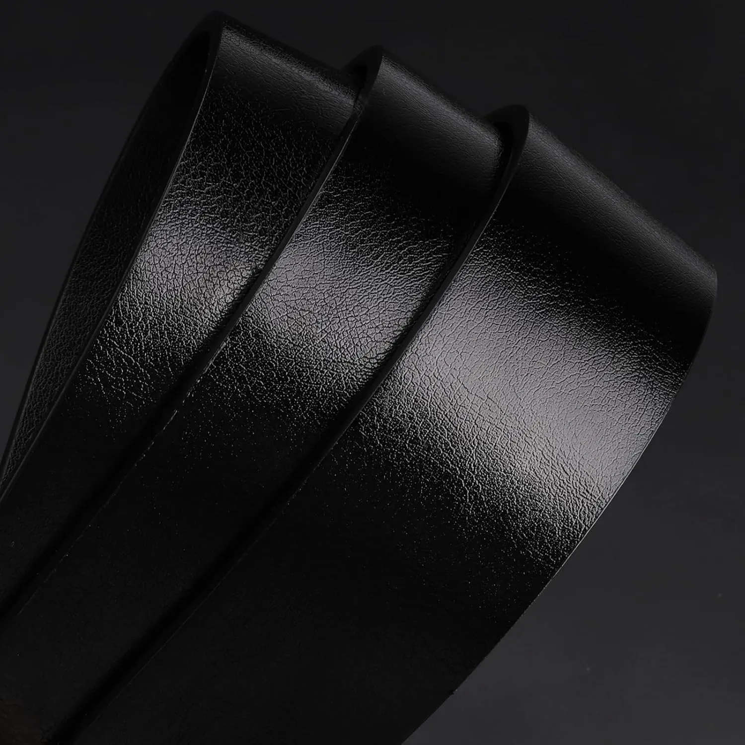 maikun Mens Casual Dress Belt, Mens Leather Black Belt, Casual Wear Jeans Pants