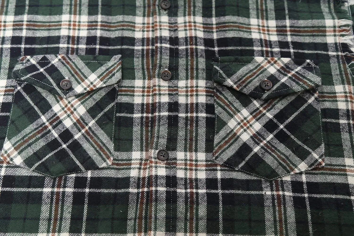 NUTEXROL Men's Casual Flannel Plaid Shirt Sleeveless Plus Size Vest