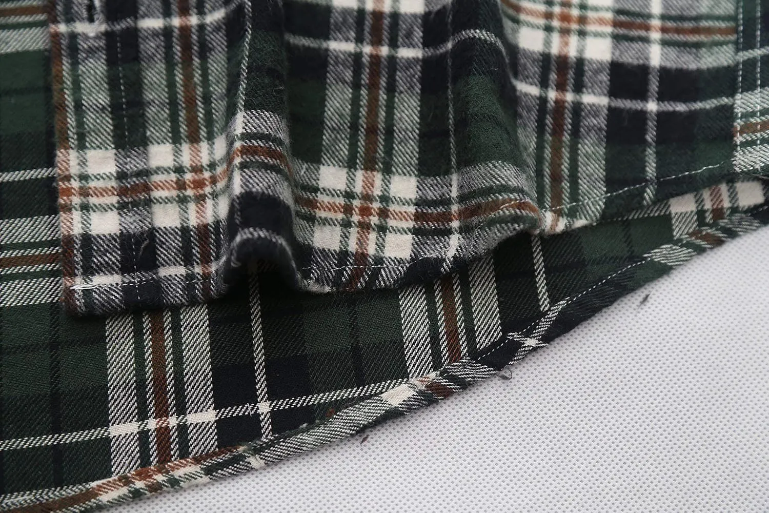 NUTEXROL Men's Casual Flannel Plaid Shirt Sleeveless Plus Size Vest