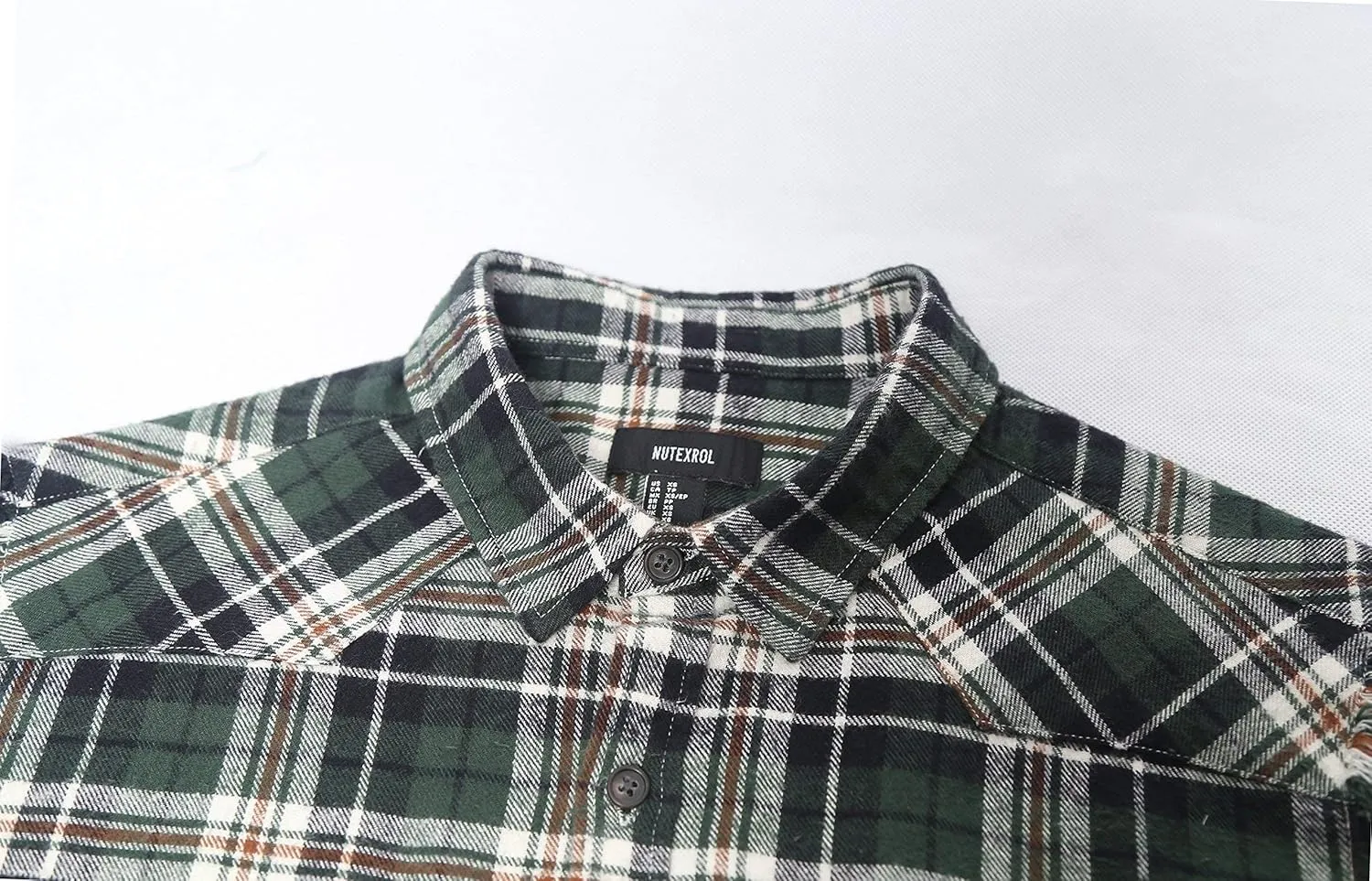 NUTEXROL Men's Casual Flannel Plaid Shirt Sleeveless Plus Size Vest