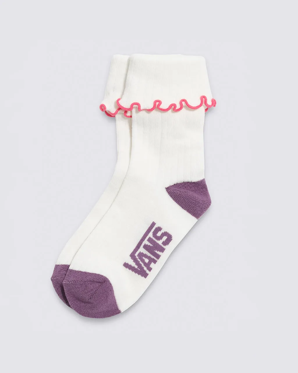 Ruston Ruffle Crew Socks - Marshmallow
