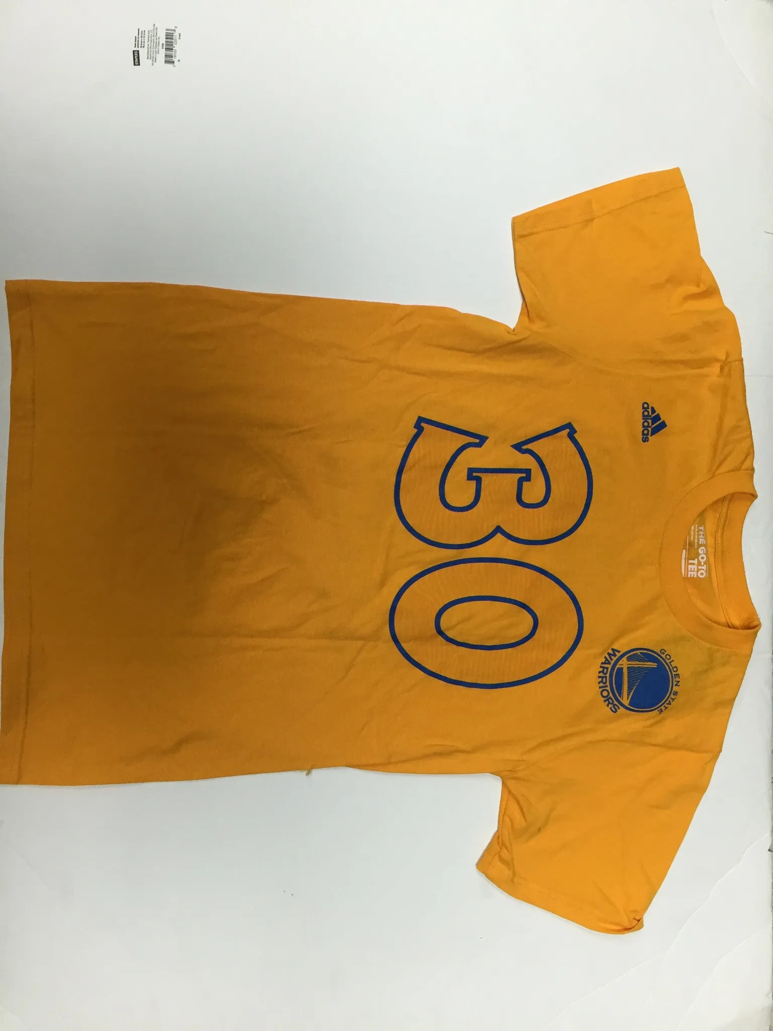 Stephen Curry #30 Golden State Warriors Adidas NBA Gold Shirt