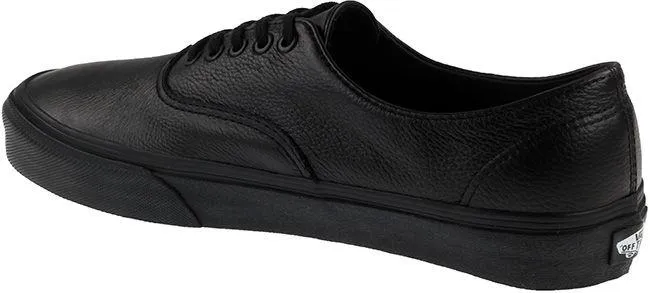 Vans Trainers Mens Authentic Decon Premium Leather Black Black