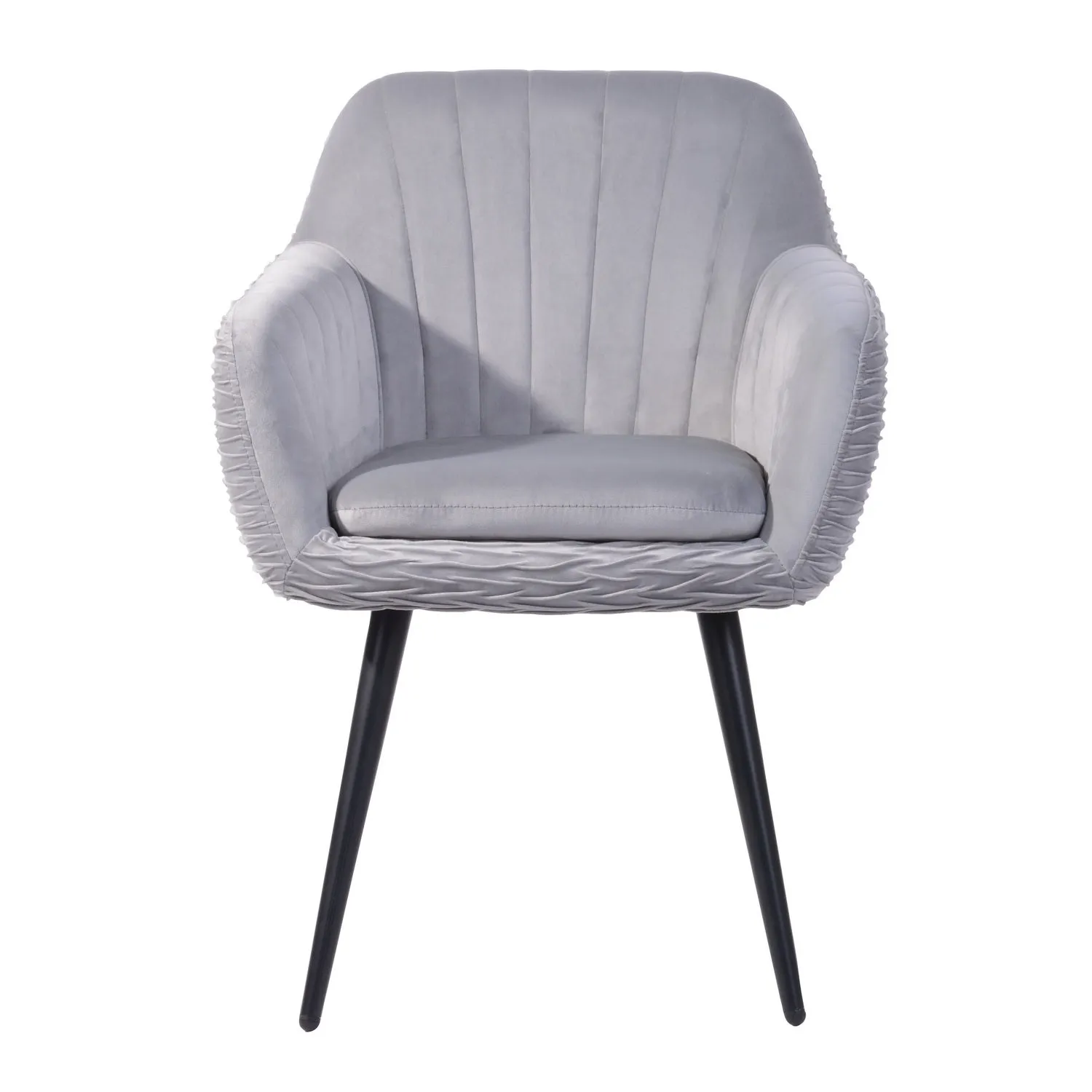 Very comfortable soft velvet dining or office chair with armrests - MBAYE