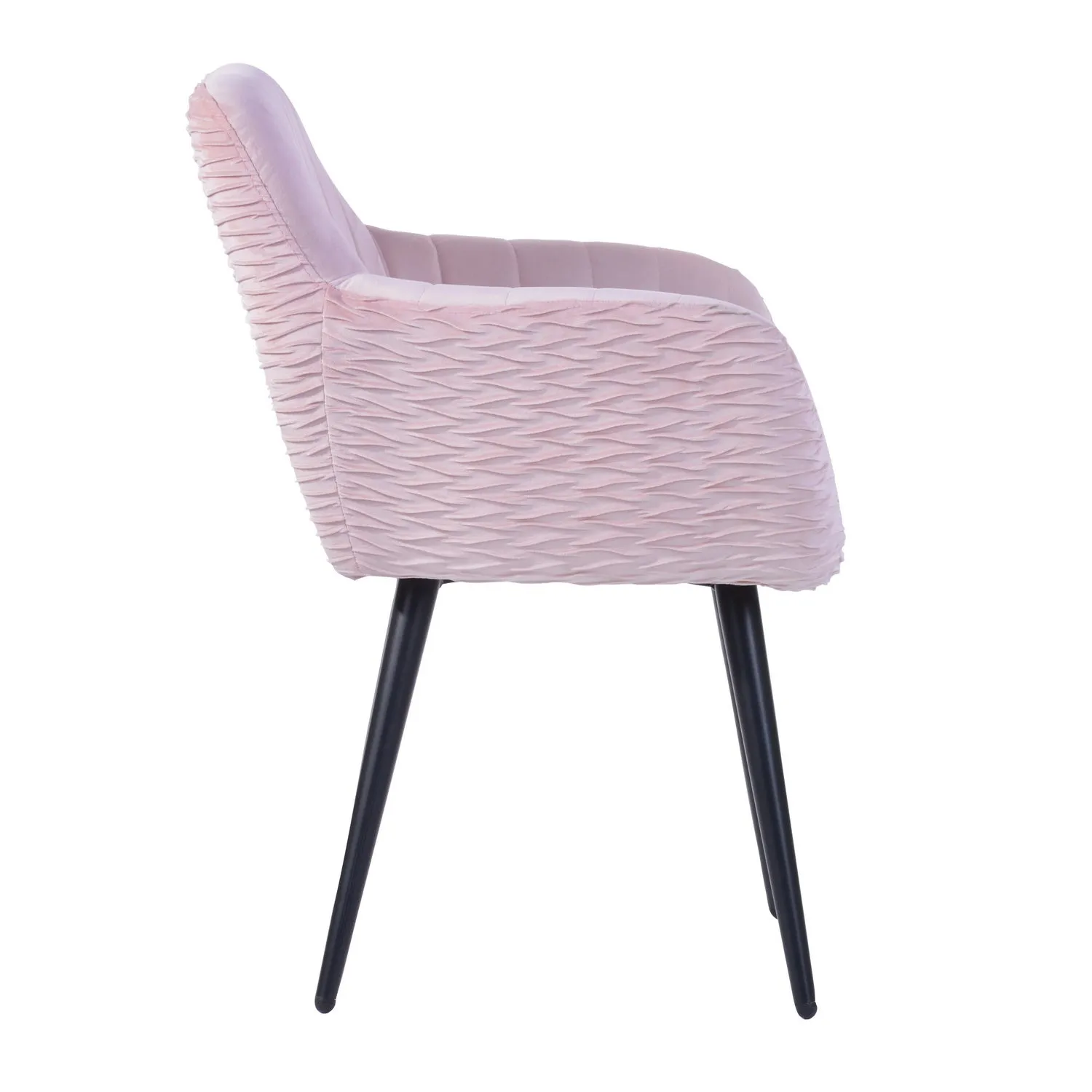 Very comfortable soft velvet dining or office chair with armrests - MBAYE